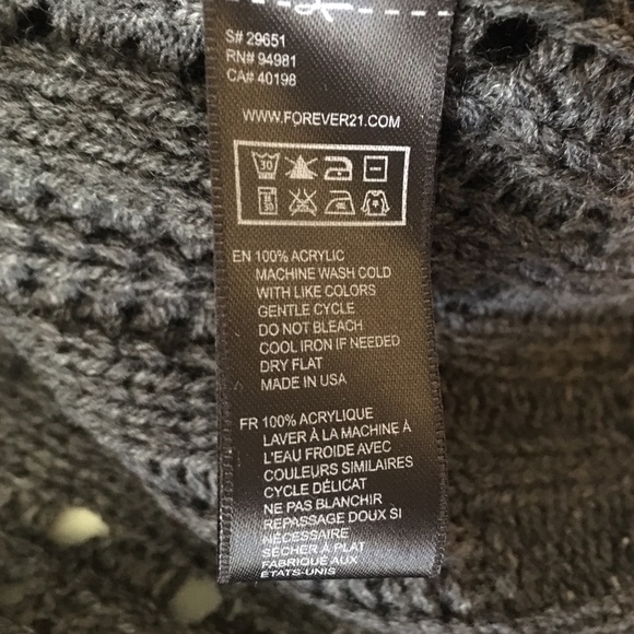 NWT Dark Grey Kimono Sweater - Picture 7 of 7